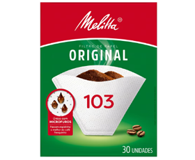 Filtro de Papel Original Melitta 103 Caixa 30 Unidades